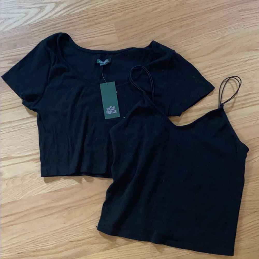 Crop top shirt & tank